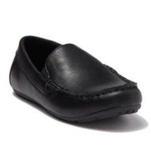 Harper Canyon Boys Black Leather Dress Loafers
